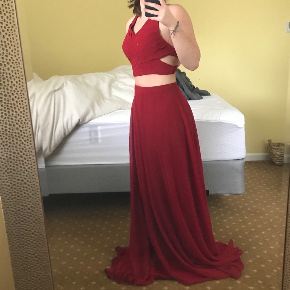 Two-piece gown